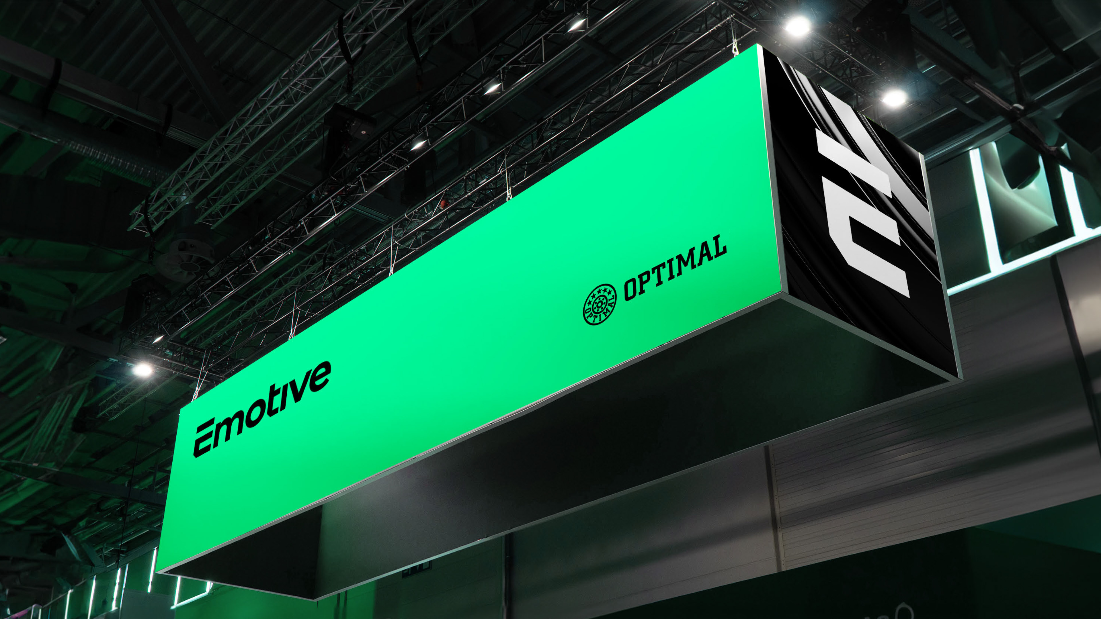 Tradefair ceiling banner